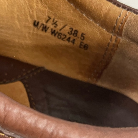 Born Brown Leather Loafers with Textured Finish - Picture 9 of 9